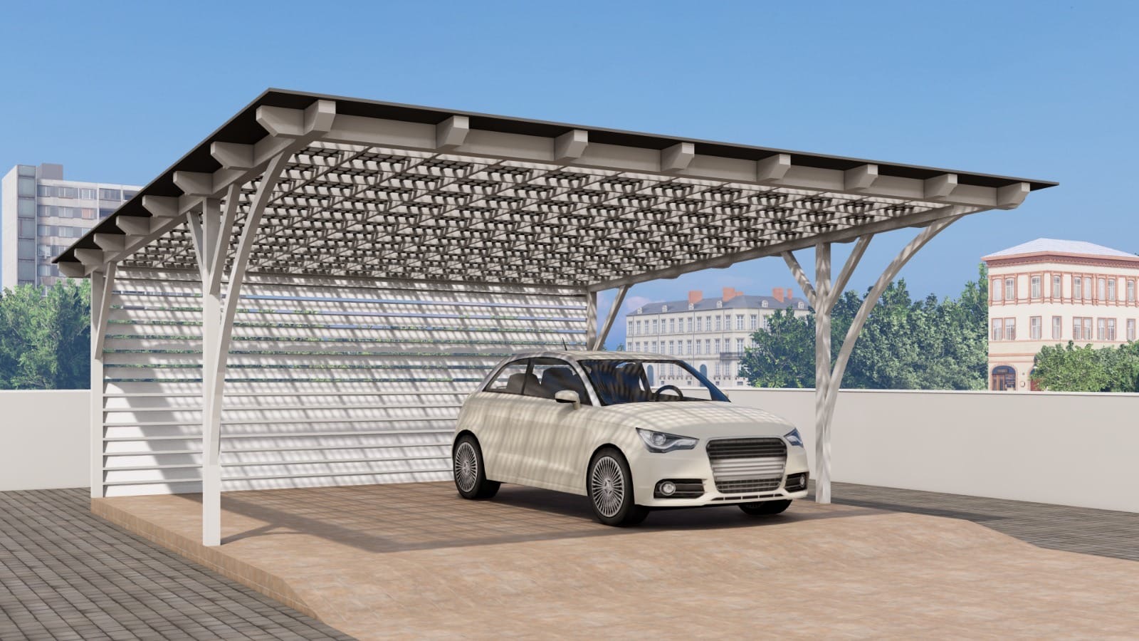 Canopy structure car parking
